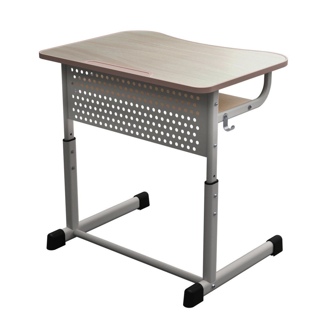 Учнівський стіл 1-місний, антисколіозний виріз, регулюється для рост.груп №4-7, 700х500х640-820мм, АНШАР ГРУП (67768)